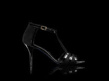 Load image into Gallery viewer, Jane black suede and black patent
