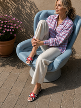 Load image into Gallery viewer, Ellen royalblue/ruby-red/ecru
