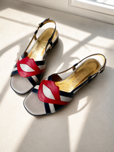 Load image into Gallery viewer, Ellen royalblue/ruby-red/ecru
