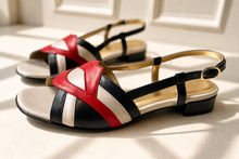 Load image into Gallery viewer, Ellen royalblue/ruby-red/ecru
